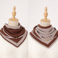 Vintage-Farbblock-Schal