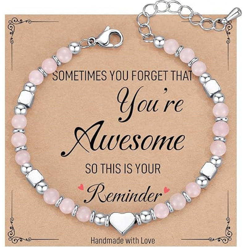 Bohemian Herz Perlenarmband