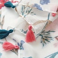 Vintage-Schal Mit Blumenmuster
