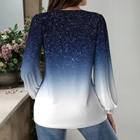 Lässige Bluse Mit Farbverlauf