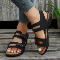 Bequeme Sandalen Mit Niedrigem Absatz