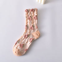 Lässige Blumensocken