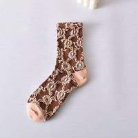 Lässige Blumensocken