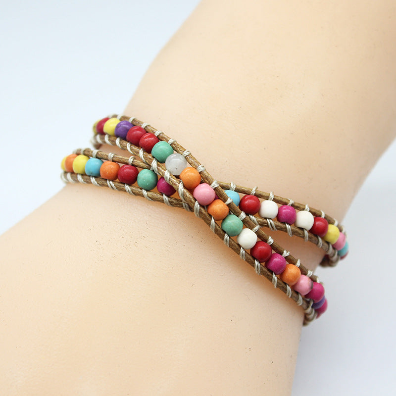 Boho Buntes Perlenarmband