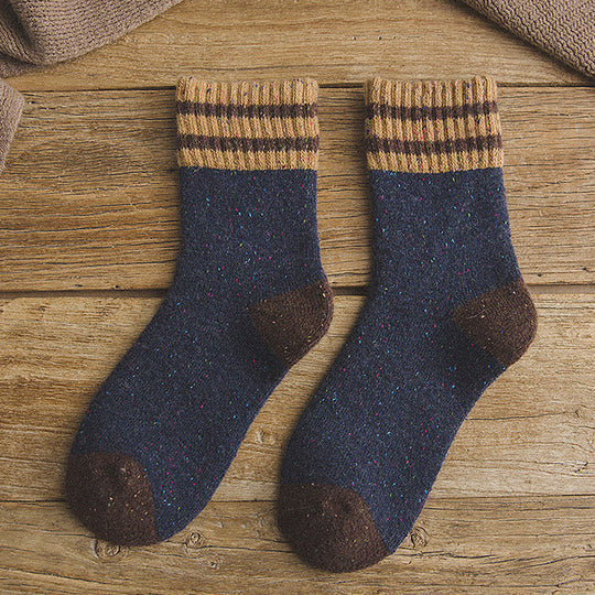 Gestreifte Warme Socken