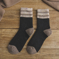 Gestreifte Warme Socken