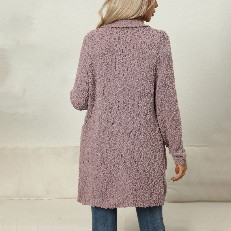 Lässiger Einfarbiger Cardigan