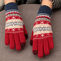 Warme Strickhandschuhe