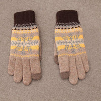 Warme Strickhandschuhe