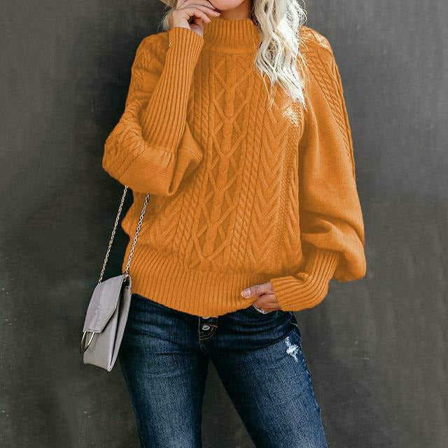 Eleganter Fester Strickpullover