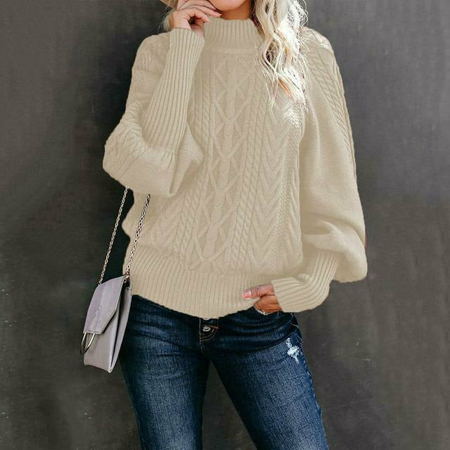 Eleganter Fester Strickpullover