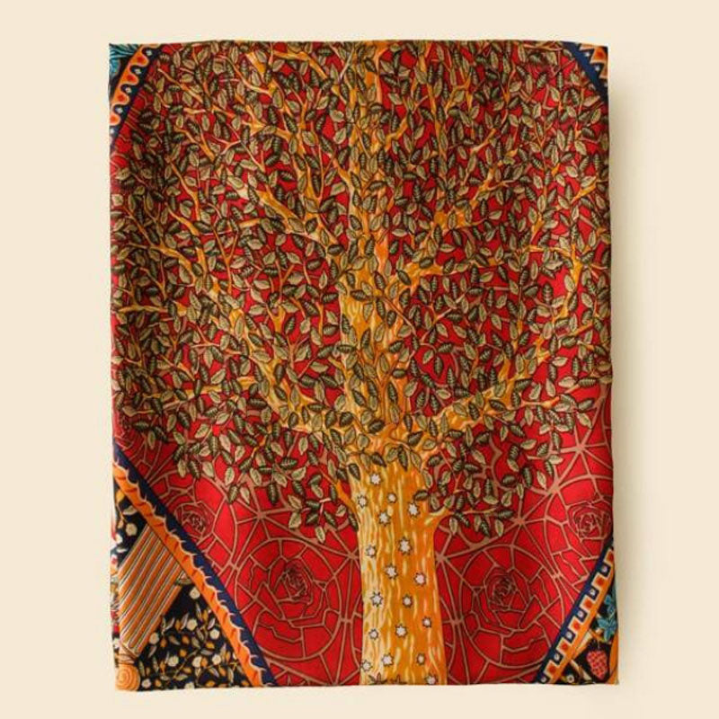 Vintage Schal Mit Ethno-Print