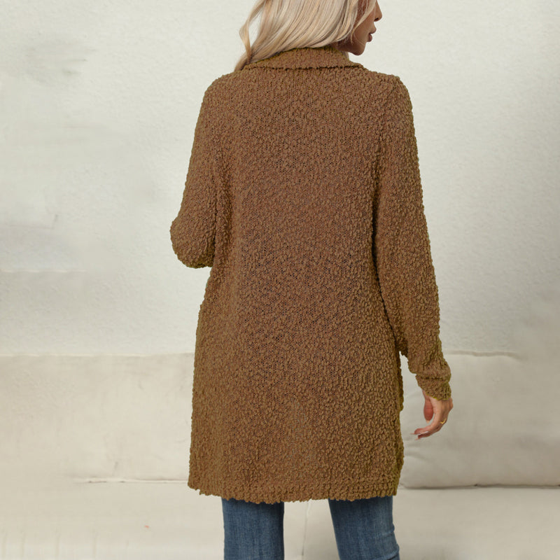 Lässiger Einfarbiger Cardigan