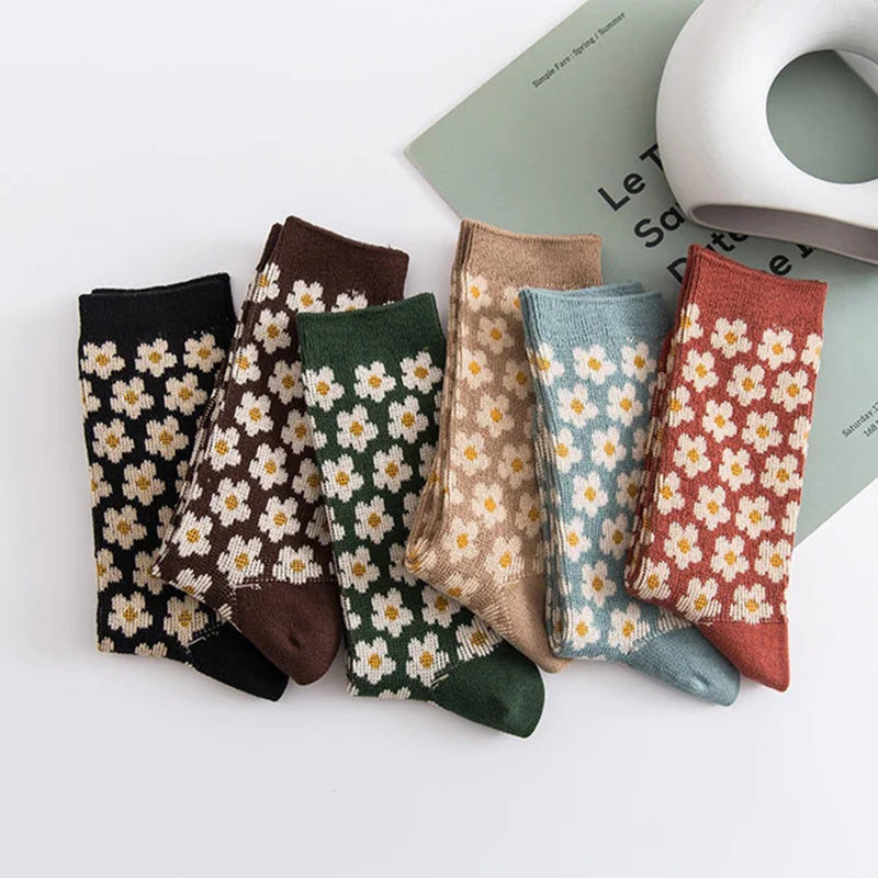 Vintage Blumensocken