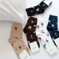 Vintage Blumensocken