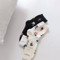 Vintage Blumensocken