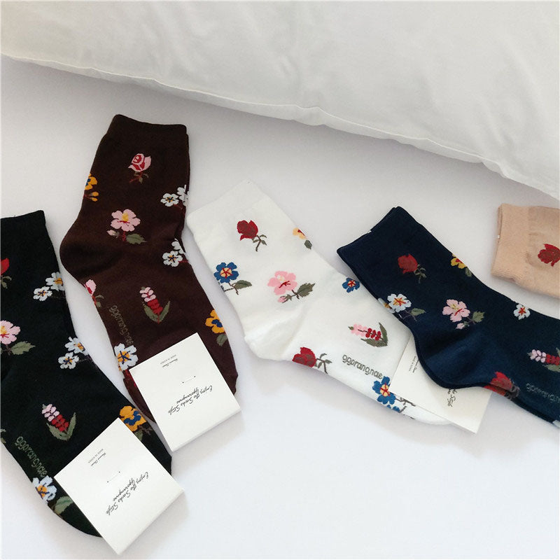 Vintage Blumensocken