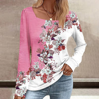 Elegante Bluse Mit Blumendruck