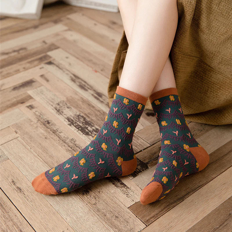 Vintage Jacquard-Socken