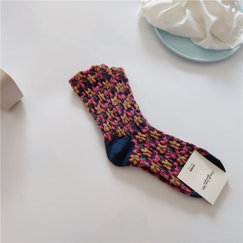 Vintage Blumensocken