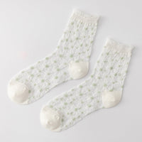 Lässige Atmungsaktive Blumensocken