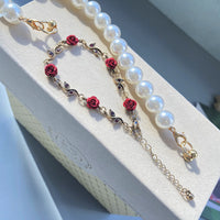 Elegantes Vintage Rosenarmband