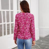 Elegante Bluse Mit Blumendruck