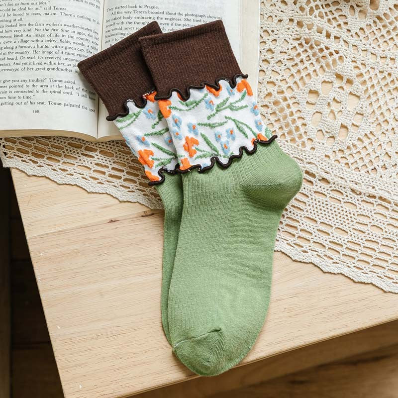 Vintage Blumensocken