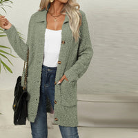 Lässiger Einfarbiger Cardigan