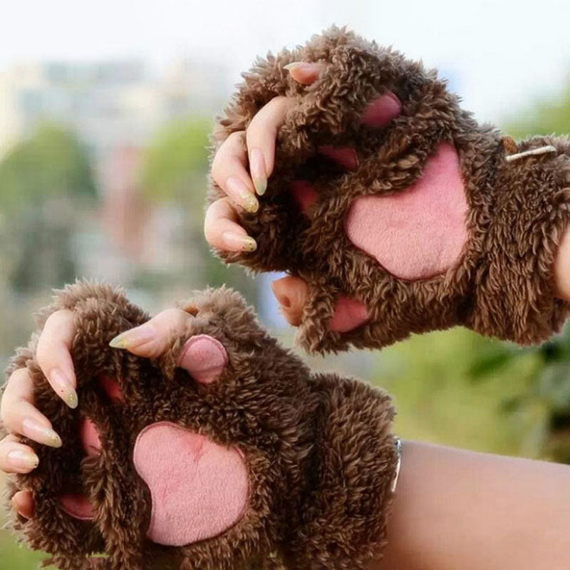 Warme Handschuhe Mit Bärentatze