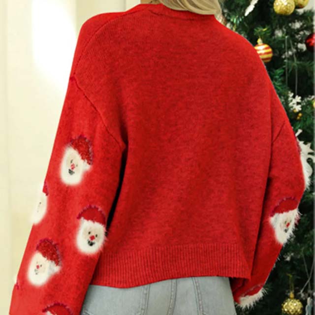 Lässiger Weihnachtlicher Strickpullover