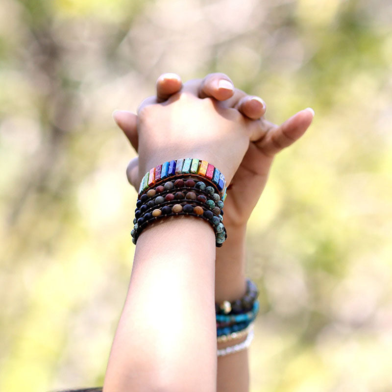 Böhmisches Buntes Perlenarmband