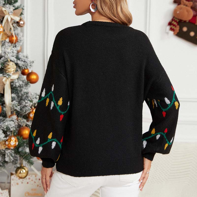 Lässiger Weihnachtlicher Strickpullover