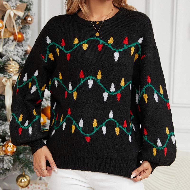 Lässiger Weihnachtlicher Strickpullover