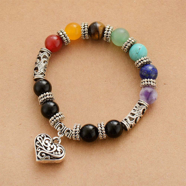 Buntes Herz-Armband