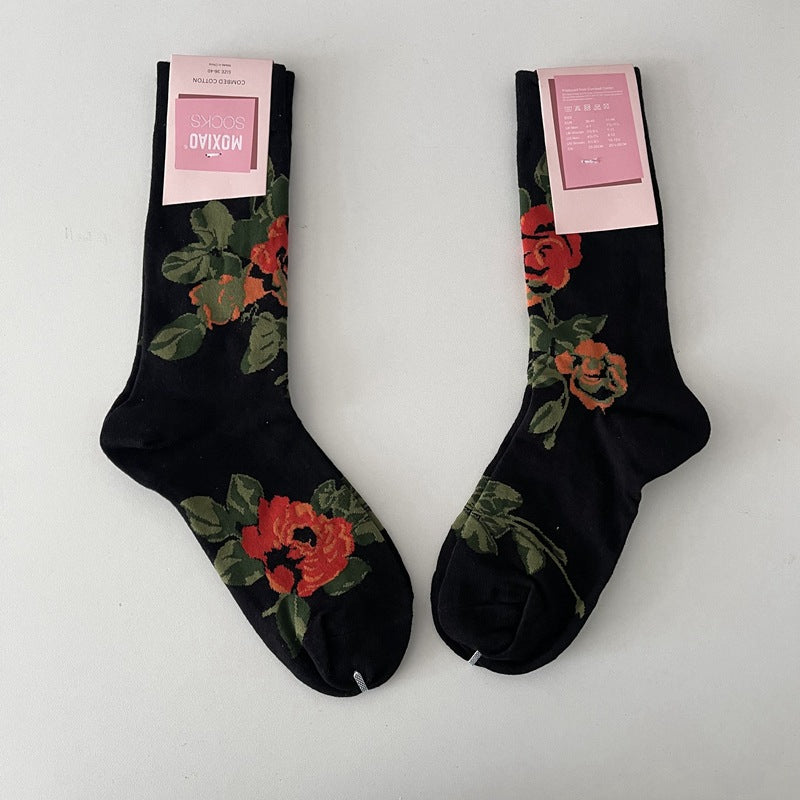 Vintage Blumensocken