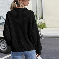 Lässiger Pullover Mit Zopfmuster