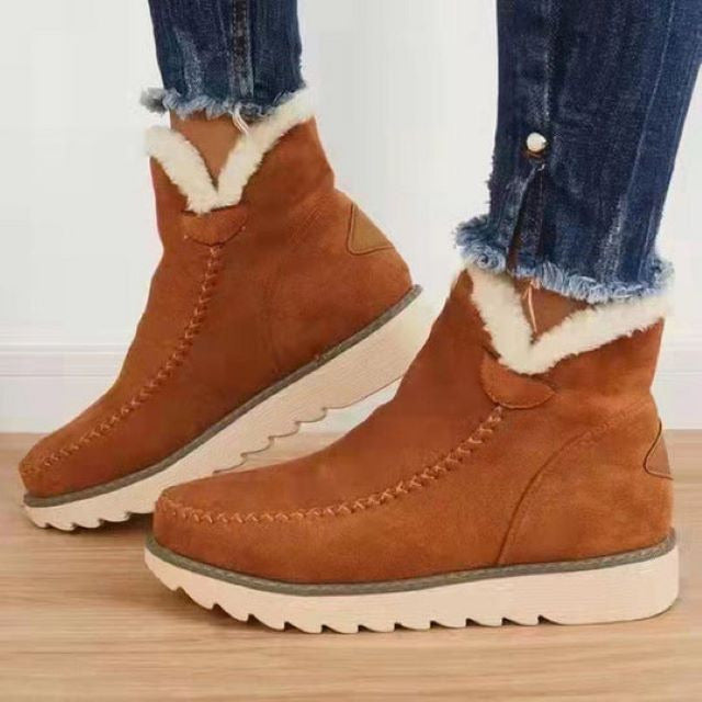 Warme Schneestiefel Mit Dicker Sohle