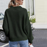 Lässiger Pullover Mit Zopfmuster