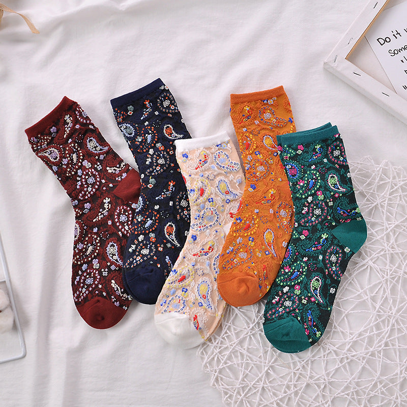 Packung Mit 5 Paar Jacquard-Socken