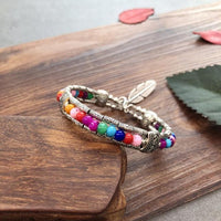 Boho Buntes Perlenarmband