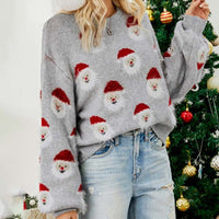 Lässiger Weihnachtlicher Strickpullover