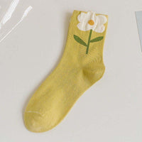 Lässige Blumensocken