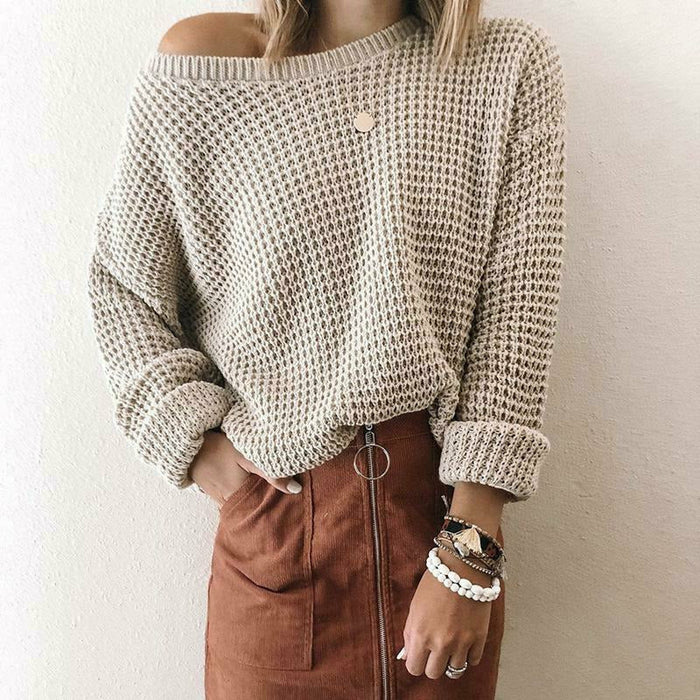 Lässiger Fester Pullover