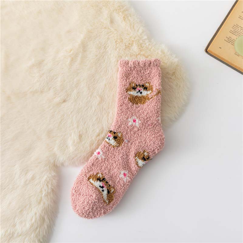 Wärme Socken Mit Katzen-Druck