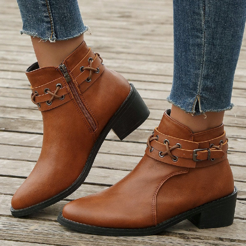 Vintage Stiefel Mit Spitze Zehe