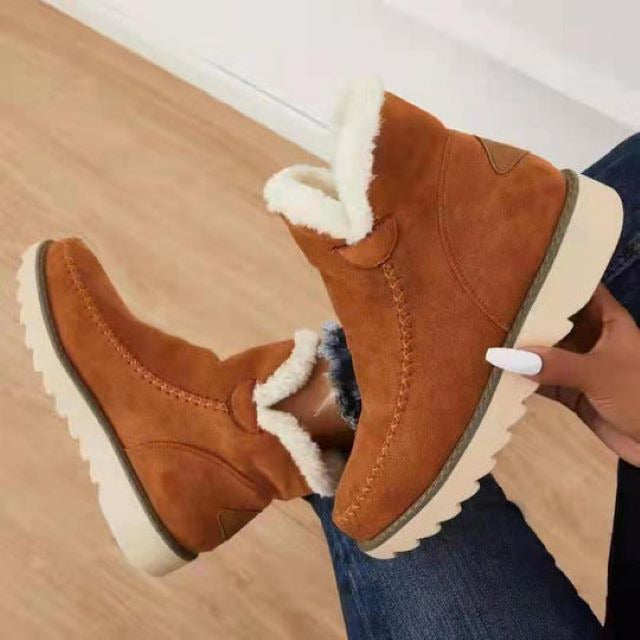 Warme Schneestiefel Mit Dicker Sohle