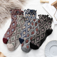 Ethnische Socken  Mit  Geometrischem Druck