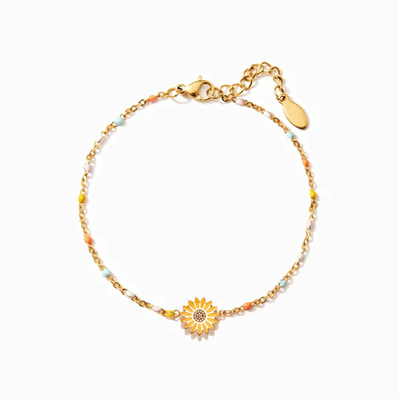 Kreatives Sonnenblumen-Armband