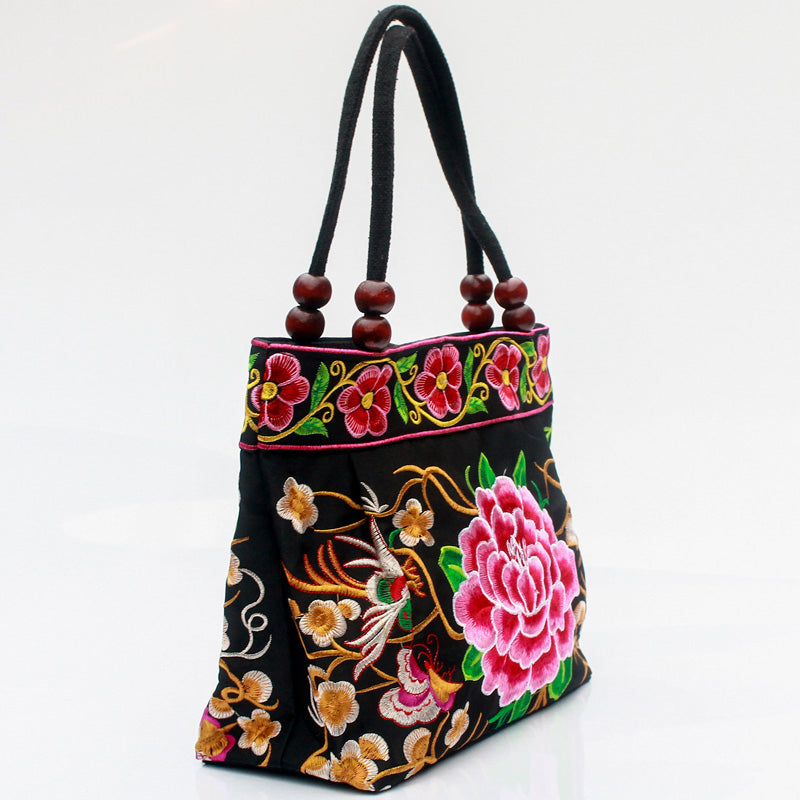 Vintage Blumen Bestickte Tasche